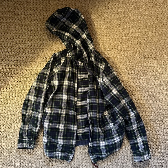 L.L. Bean Relaxed Fit Zip Up Flannel - Picture 4 of 7